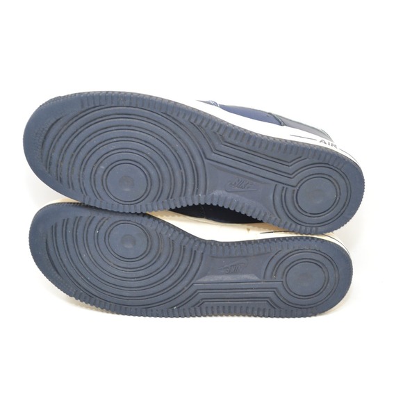 Nike Air Force 1 488298-436 Men's 8.5 Sneakers Navy White Lace Up Athletic Shoes - Picture 10 of 12